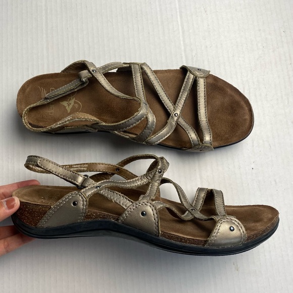 Dansko JOVIE Gold metallic strappy sandals Sz 41 - Picture 8 of 9